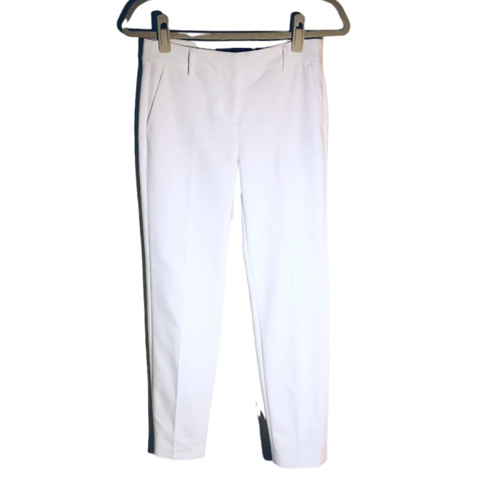 RW&CO white mid-rise slim fit ankle pants-size 0